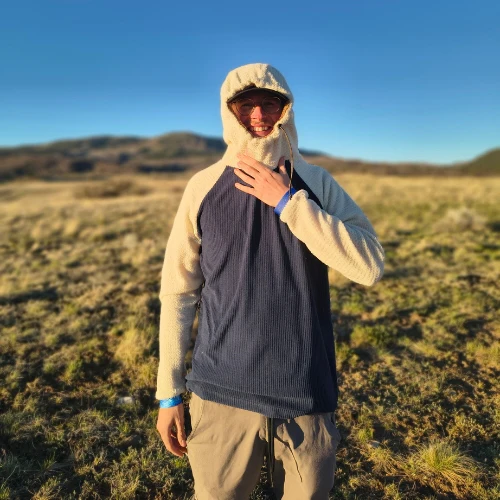 Alpha & Grid Combo Fleece Hoodie by Tumble On Outfitters - Image 10