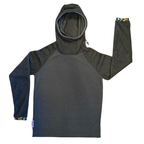 Alpha & Grid Combo Fleece Hoodie by Tumble On Outfitters - Image 11