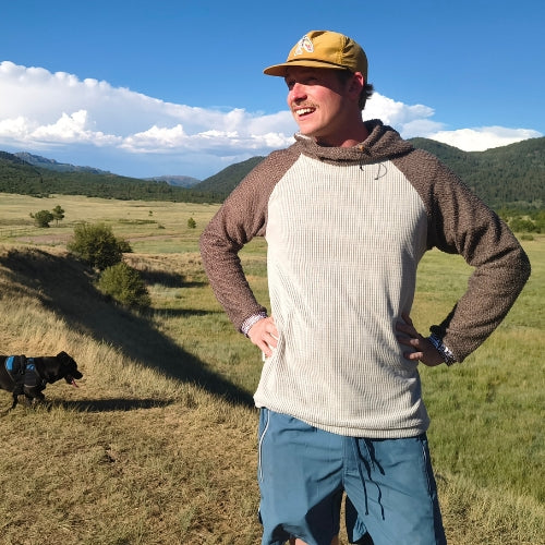 Alpha & Grid Combo Fleece Hoodie by Tumble On Outfitters - Image 9