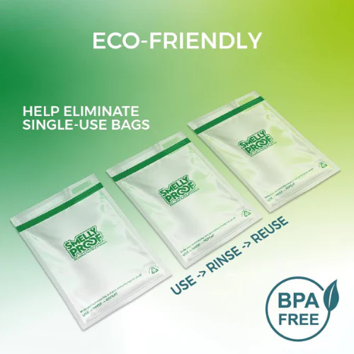 Clear Stand-Up Reusable Bags by Smelly Proof - Image 5
