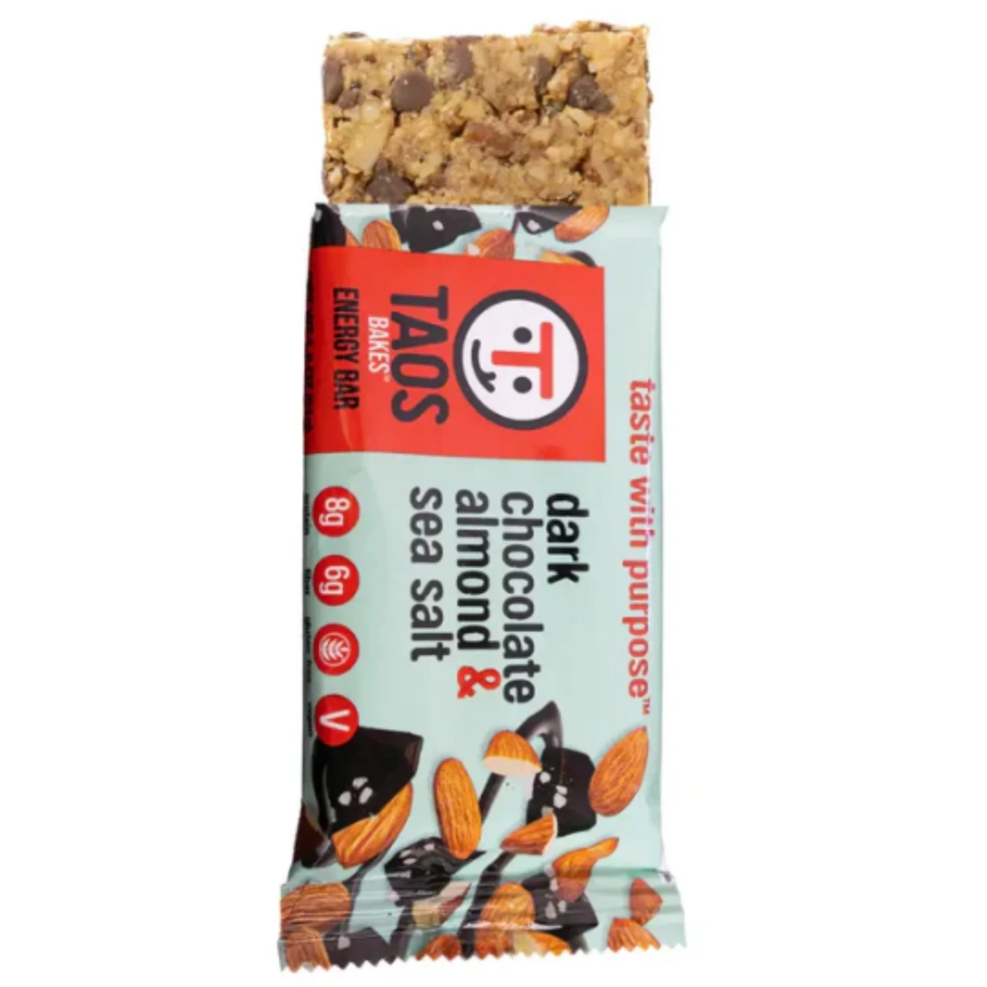 Dark Chocolate Almond & Sea Salt Bars by Taos Bakes
