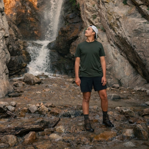 Men's 100% Merino Short Sleeve Shirt by Wūru Wool - Image 8