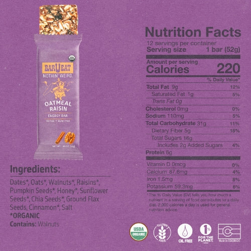 Oatmeal Raisin Energy Bar by BAR-U-EAT - Image 4