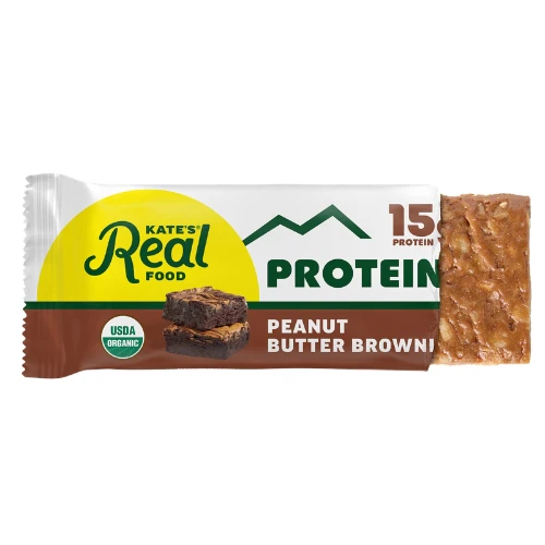 Peanut Butter Brownie Protein Bars by Kate's Real Food